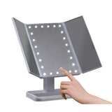 Makeup Mirror with 24 LED light Tri-fold Dimmable