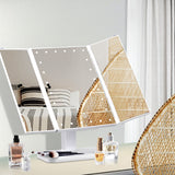 Makeup Mirror with 24 LED light Tri-fold Dimmable