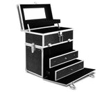 Portable Cosmetic Beauty Makeup Carry Case with Mirror