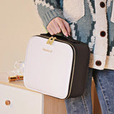 Travel Makeup Case with LED Light & Mirror