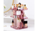 360 Rotating Large Capacity Makeup Organizer for Bedroom and Bathroom