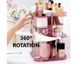 360 Rotating Large Capacity Makeup Organizer for Bedroom and Bathroom