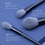 12-Piece Professional Makeup Brush Set with Cosmetic Bag